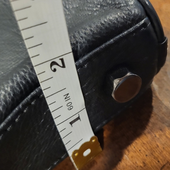 Rebecca Minkoff M.A.C. Black Leather Crossbody Bag Purse With Black Accents - Picture 4 of 16